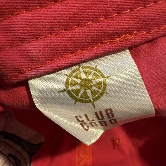 Cozumel Mexico Red Hat Adjustable Strapback Cap Club Cabo Fishing Marlin Hooks - Picture 7 of 8